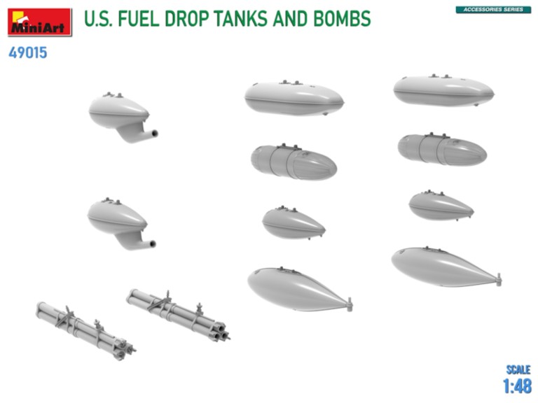 Réservoirs et bombes de largages carburant US