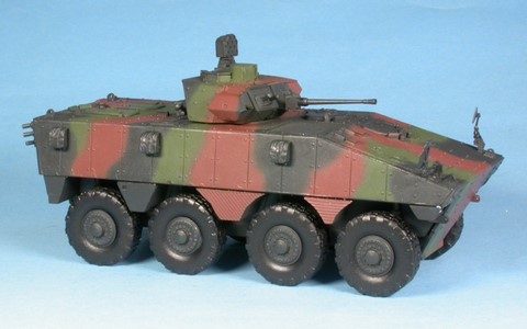 Miniature Véhicule Blindé VBCI VCI - Master Fighter - 1/48 - Métal Blanc