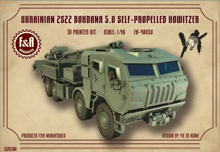 Kit Ukrainian 2S22 Bohdana 5.0 self-propelled howitzer