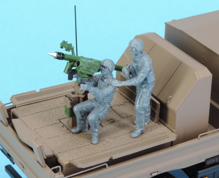 Figurines équipage poste de tir Mistral 1/48e