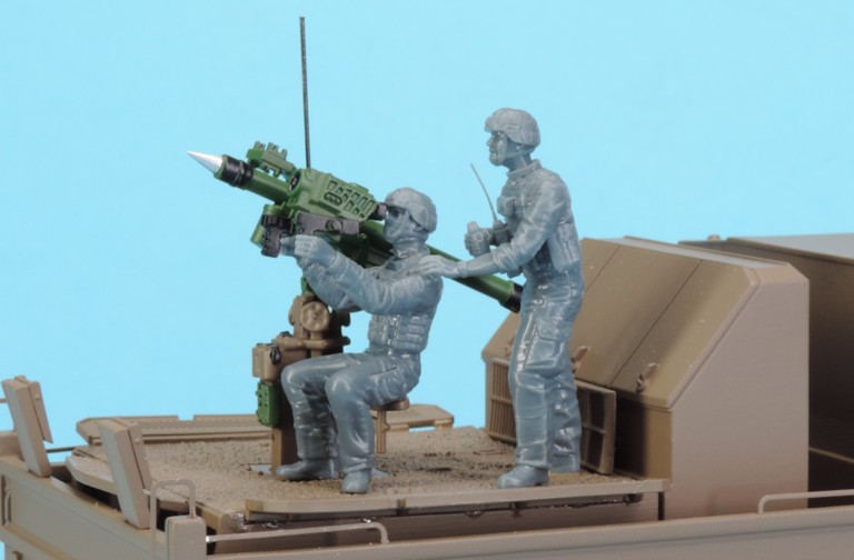 Figurines équipage poste de tir Mistral 1/48e