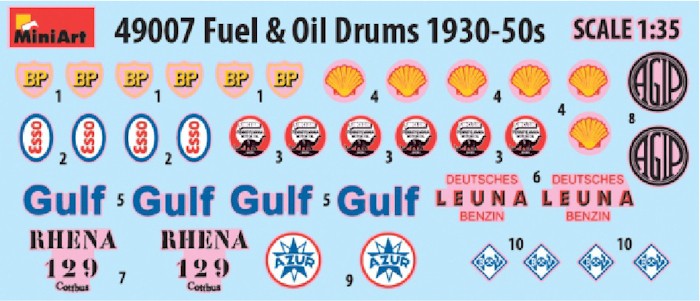 Fûts de carburant et d’huile 1930/50