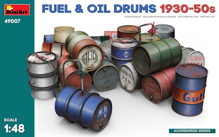 Fûts de carburant et d’huile 1930/50