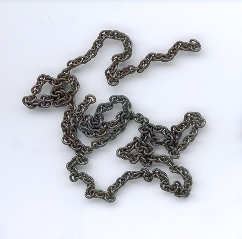 50cm Vehicle chain 1mm link (black)